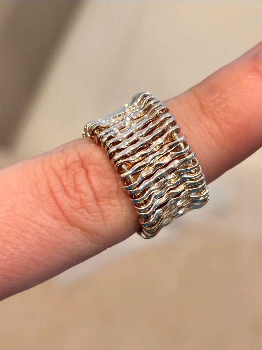 Designer 925 Sterling Silver Ring - Size 6